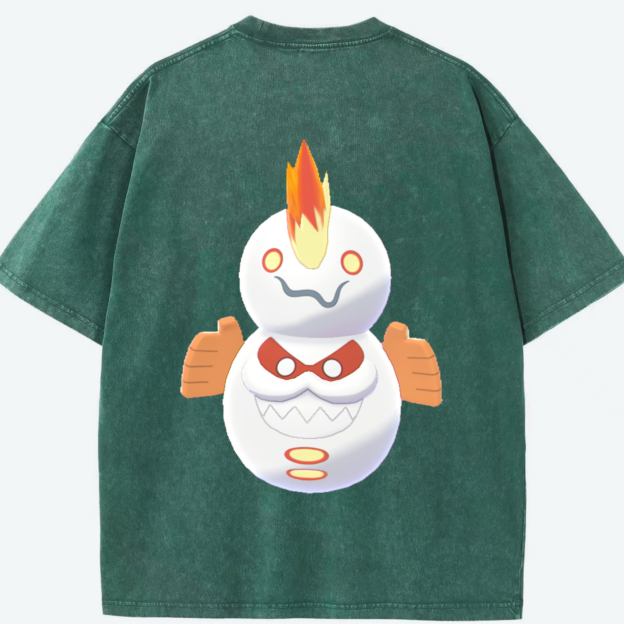 （画像用） ポケットモンスター Pokémon 綿100% ヴィンテージ風 半袖Tシャツ（背面プリント）